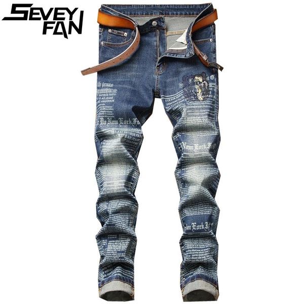 men's jeans seveyfan fashion graffiti printed blue elastic washed slim denim pants trendy joggers for male
men's jeans seveyfan fashion graffiti printed blue elastic washed slim denim pants trendy joggers for male