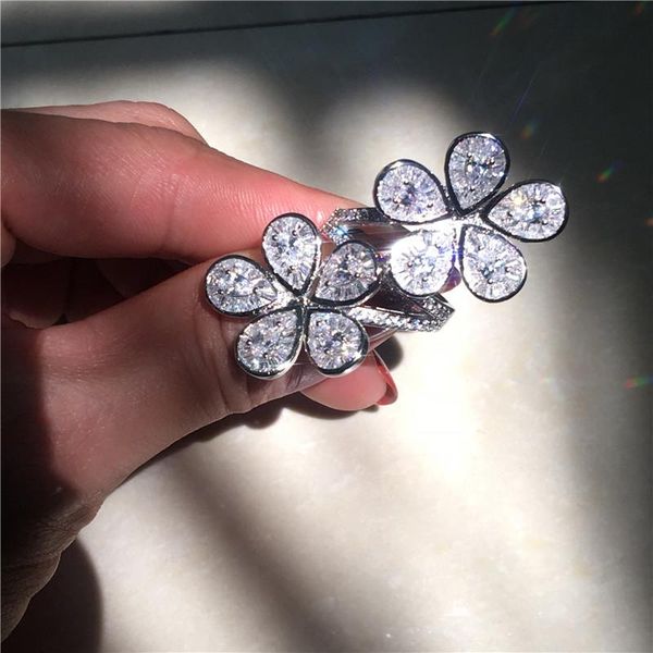 wedding rings luxury big flower ring 925 sterling silver 5a zircon cz engagement band for women bridal handmade finger jewelry, Slivery;golden
wedding rings luxury big flower ring 925 sterling silver 5a zircon cz engagement band for women bridal handmade finger jewelry, Slivery;golden