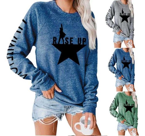 autumn five pointed star printed long sleeve round neck pullover casual loose sweater women, White
autumn five pointed star printed long sleeve round neck pullover casual loose sweater women, White