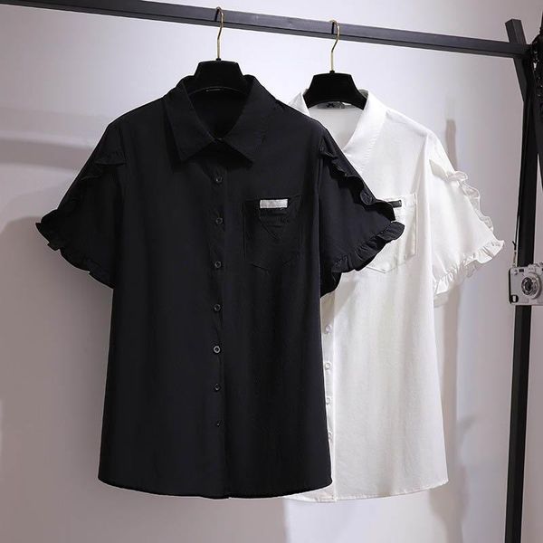 women's blouses & shirts 150kg plus size summer college style ruffled shirt bust 149cm 5xl 6xl 7xl 8xl 9xl loose short-sleeved black wh, White
women's blouses & shirts 150kg plus size summer college style ruffled shirt bust 149cm 5xl 6xl 7xl 8xl 9xl loose short-sleeved black wh, White