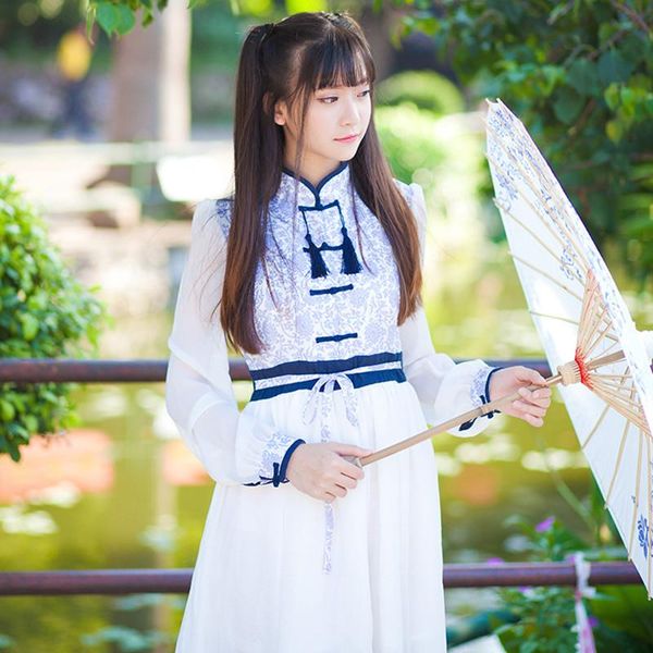 casual dresses chinese style sweet lolita dress vintage blue and white porcelain dark grain mesh splicing victorian kawaii girl op loli, Black;gray
casual dresses chinese style sweet lolita dress vintage blue and white porcelain dark grain mesh splicing victorian kawaii girl op loli, Black;gray