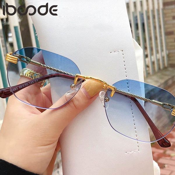 iboode 2021 sunglasses women men luxury grandient lenses sun glasses retro metal rimless male goggle eyewear uv400 shades, White;black
iboode 2021 sunglasses women men luxury grandient lenses sun glasses retro metal rimless male goggle eyewear uv400 shades, White;black