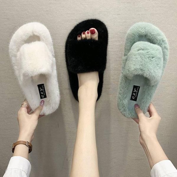 apanzu women furry fur slides indoor home slippers house cute plush winter female, Black
apanzu women furry fur slides indoor home slippers house cute plush winter female, Black