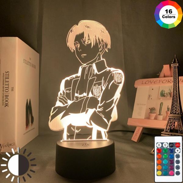 night lights acrylic table lamp anime attack on titan for home room decor light cool kid child gift captain levi ackerman figure
night lights acrylic table lamp anime attack on titan for home room decor light cool kid child gift captain levi ackerman figure