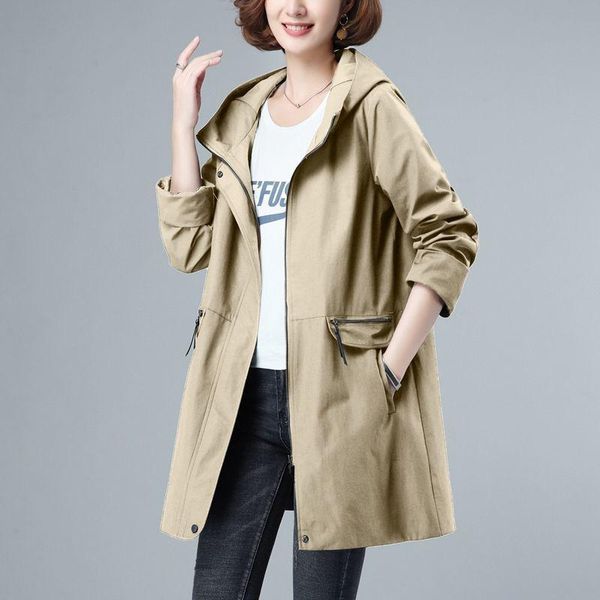women's trench coats coat spring autumn hooded mid long slim outerwear middle-aged overcoat female windbreaker r1667, Tan;black
women's trench coats coat spring autumn hooded mid long slim outerwear middle-aged overcoat female windbreaker r1667, Tan;black
