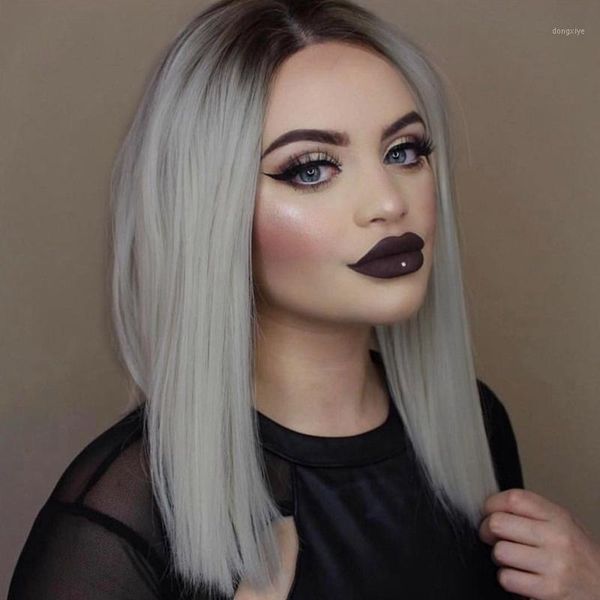 heat resistant synthetic lace front wig short straight sliver gray ombre bob wigs natural density for women1, Black
heat resistant synthetic lace front wig short straight sliver gray ombre bob wigs natural density for women1, Black