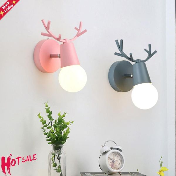 nordic adjustable led wall lights colorful cartoon deer antlers bedroom reading sconce mounted children room lighting e27 lamps
nordic adjustable led wall lights colorful cartoon deer antlers bedroom reading sconce mounted children room lighting e27 lamps
