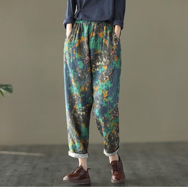 fairynatural autumn spring ladies vintage elastic waist loose long trousers print casual women retro cotton and linen pants women's & c, Black;white
fairynatural autumn spring ladies vintage elastic waist loose long trousers print casual women retro cotton and linen pants women's & c, Black;white