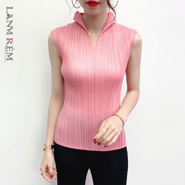women tank folds casusl style v-neck slim elastic fabric female fashion tide summer 2h137 210507, White
women tank folds casusl style v-neck slim elastic fabric female fashion tide summer 2h137 210507, White