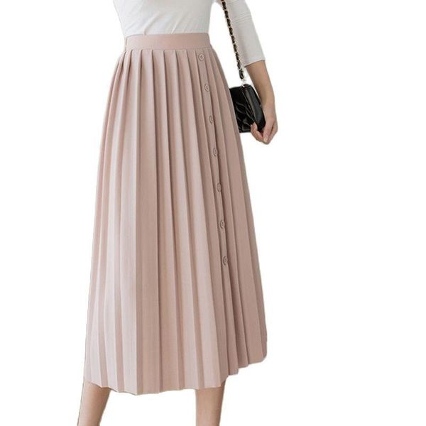 skirts midi skirt womens button korean fashion solid big swing ladies spring wild high waist pleated faldas mujer moda 2021, Black
skirts midi skirt womens button korean fashion solid big swing ladies spring wild high waist pleated faldas mujer moda 2021, Black