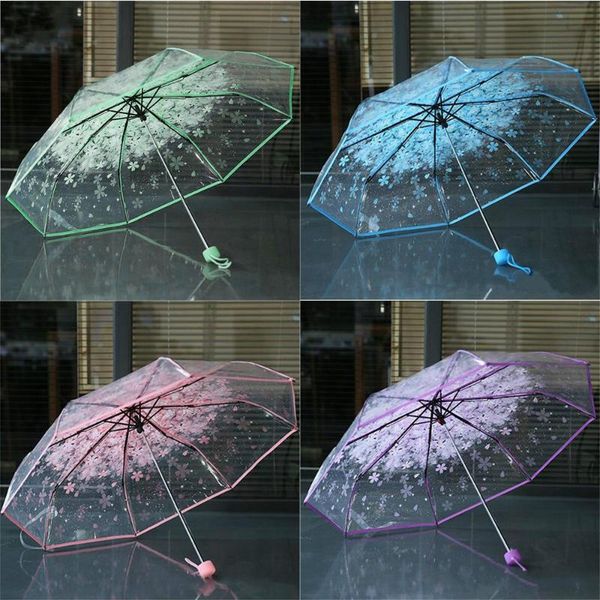 umbrellas transparent clear umbrella cherry blossom mushroom apollo sakura 3 fold women girl's umbrella*
umbrellas transparent clear umbrella cherry blossom mushroom apollo sakura 3 fold women girl's umbrella*