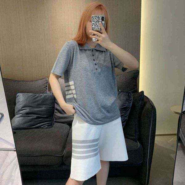 8962tb side bar polo shirt college style spring and summer new thin wool knitted stripe lapel short sleeve t-shirt women, White;black
8962tb side bar polo shirt college style spring and summer new thin wool knitted stripe lapel short sleeve t-shirt women, White;black