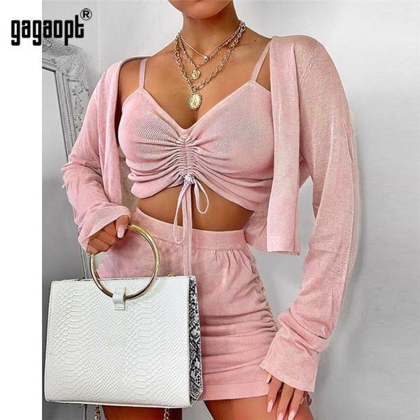 gagaopt 3 pcs/set women winter crop coat shorts ladies tracksuit casual sportswear outfits women's tracksuits, Gray
gagaopt 3 pcs/set women winter crop coat shorts ladies tracksuit casual sportswear outfits women's tracksuits, Gray