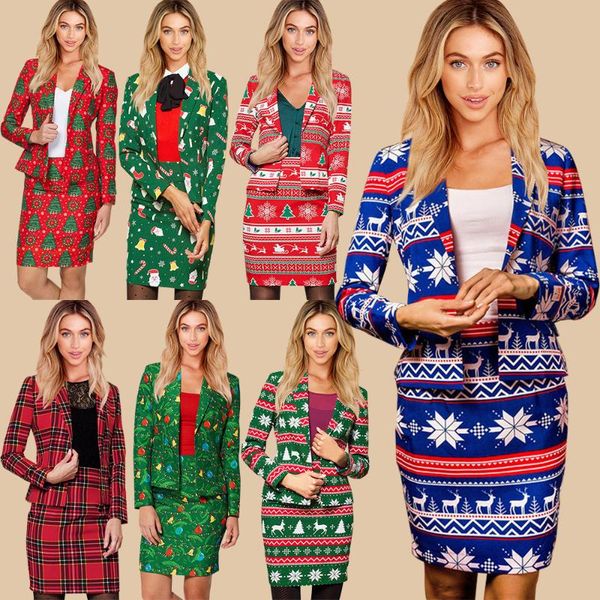 two piece dress european and american women's clothing 2021 autumn winter christmas small suit fashion jacket blazer women, White
two piece dress european and american women's clothing 2021 autumn winter christmas small suit fashion jacket blazer women, White