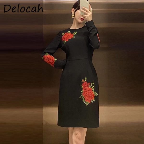 casual dresses delocah women autumn fashion designer party short dress embroidery long sleeve elegant bodycon ladies a-line vestidos, Black;gray
casual dresses delocah women autumn fashion designer party short dress embroidery long sleeve elegant bodycon ladies a-line vestidos, Black;gray