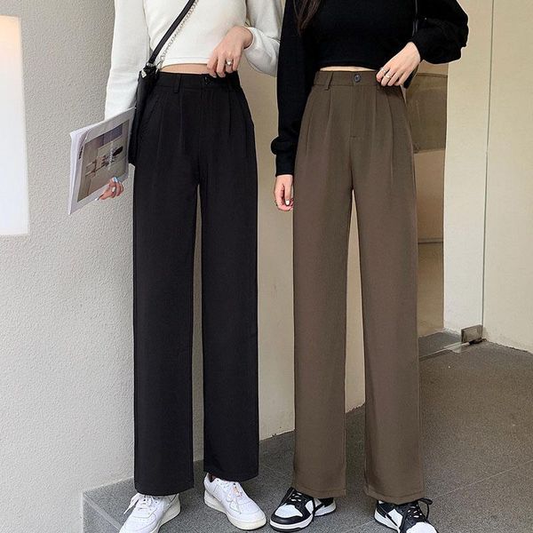 women's pants & capris summer fashion harajuku women casual wide leg long drape high waist suit straight loose trousers streetwear, Black;white
women's pants & capris summer fashion harajuku women casual wide leg long drape high waist suit straight loose trousers streetwear, Black;white