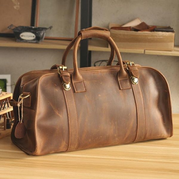 duffel bags luxury pure handmade crazy horse leather hasp men's travel vintage perfect quality genuine big volume totes
duffel bags luxury pure handmade crazy horse leather hasp men's travel vintage perfect quality genuine big volume totes