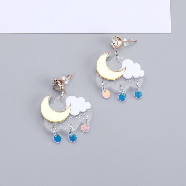 women's fashion cloud acylic earrings 2021 cute female moon raindrop drop dangle friend gifts & chandelier, Silver
women's fashion cloud acylic earrings 2021 cute female moon raindrop drop dangle friend gifts & chandelier, Silver