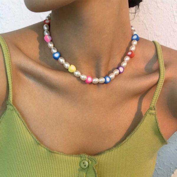 chokers diezi ethnic bohemian resin choker necklace for women girls sweet heart soft clay pearl beads chain jewelry, Golden;silver
chokers diezi ethnic bohemian resin choker necklace for women girls sweet heart soft clay pearl beads chain jewelry, Golden;silver