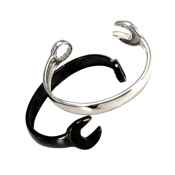 bangles bracelets stainless steel jewelry men's personality punk rock titanium wrench bracelet hfs44, Black
bangles bracelets stainless steel jewelry men's personality punk rock titanium wrench bracelet hfs44, Black