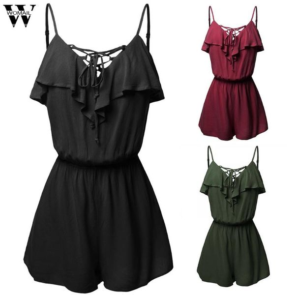 women's jumpsuits & rompers womail bodysuit women summer fashion boho sleeveless plus size mini beach sundress shorts holiday 2021 a26, Black;white
women's jumpsuits & rompers womail bodysuit women summer fashion boho sleeveless plus size mini beach sundress shorts holiday 2021 a26, Black;white