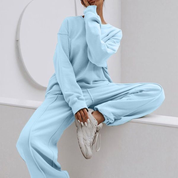 women's two piece pants set tracksuit women pant suits autumn winter female suit pullover sweatshirt joggers, White
women's two piece pants set tracksuit women pant suits autumn winter female suit pullover sweatshirt joggers, White