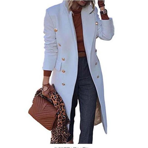 women's wool & blends long coat jacket sleeve double breasted women coats woman winter 2021 outerwear casual overcoat, Black
women's wool & blends long coat jacket sleeve double breasted women coats woman winter 2021 outerwear casual overcoat, Black