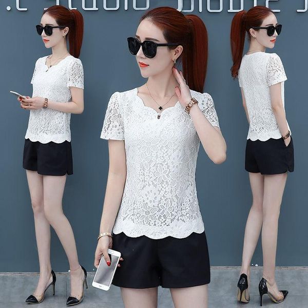 women's t-shirt lace women 2021 summer hollow short sleeve female korean blusas femininas ladies clothing y668, White
women's t-shirt lace women 2021 summer hollow short sleeve female korean blusas femininas ladies clothing y668, White