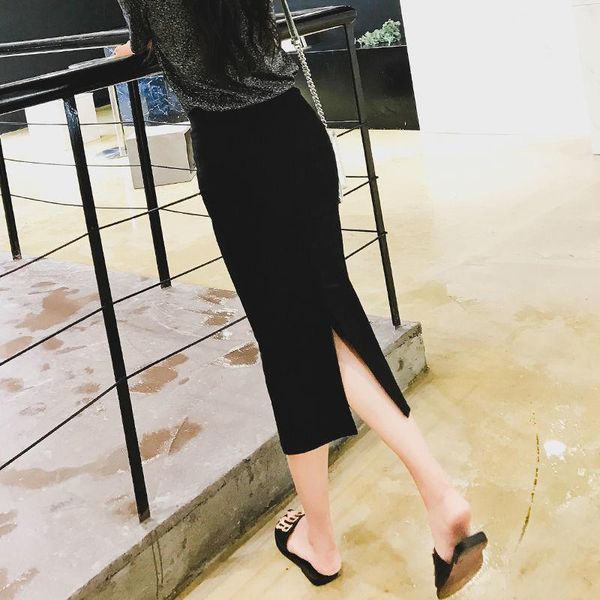 skirts spring and summer after split korean skirt women's 2021 mid length high waist long one-step hip, Black
skirts spring and summer after split korean skirt women's 2021 mid length high waist long one-step hip, Black