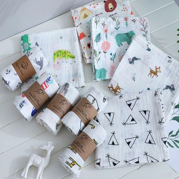 muslin 100% cotton baby blanket 110*120cm soft born blankets 2 layers bath gauze infant swaddle wrap sleepsack stroller cover & swaddling
muslin 100% cotton baby blanket 110*120cm soft born blankets 2 layers bath gauze infant swaddle wrap sleepsack stroller cover & swaddling