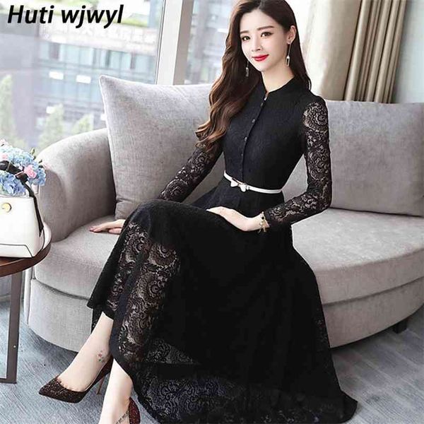 spring autumn vintage lace midi dresses 3xl plus size women bodycon black dress long sleeve casual party maxi vestidos 210528, Black;gray
spring autumn vintage lace midi dresses 3xl plus size women bodycon black dress long sleeve casual party maxi vestidos 210528, Black;gray