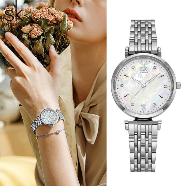wristwatches shengke bracelet women watch fashion rhinestone crystal ladies clock waterproof stainless steel, Slivery;brown
wristwatches shengke bracelet women watch fashion rhinestone crystal ladies clock waterproof stainless steel, Slivery;brown