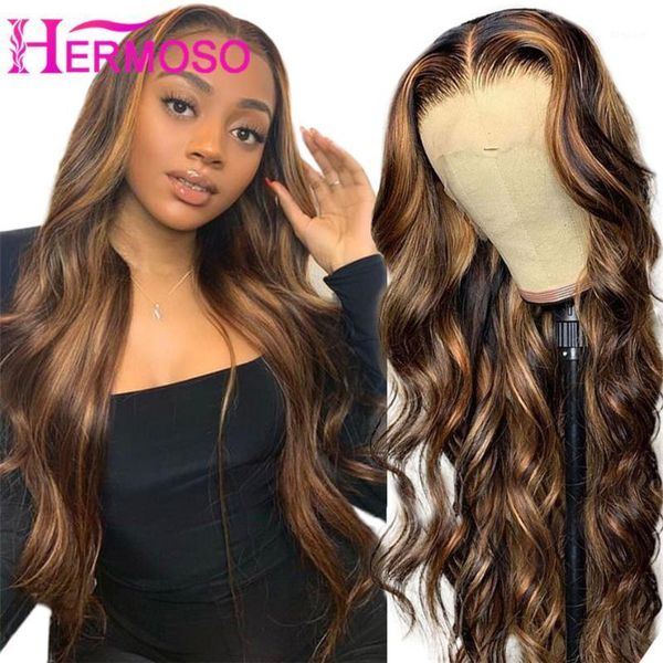 inch highlight wig human hair body wave honey blonde lace front wigs brown 4/27 colored hermoso1, Black;brown
inch highlight wig human hair body wave honey blonde lace front wigs brown 4/27 colored hermoso1, Black;brown