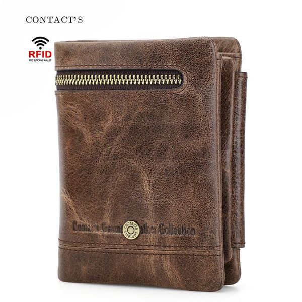 men wallet genuine leather rfid anti-theft brush fashion men's wallet multifunctional tri-fold leather, Red;black
men wallet genuine leather rfid anti-theft brush fashion men's wallet multifunctional tri-fold leather, Red;black