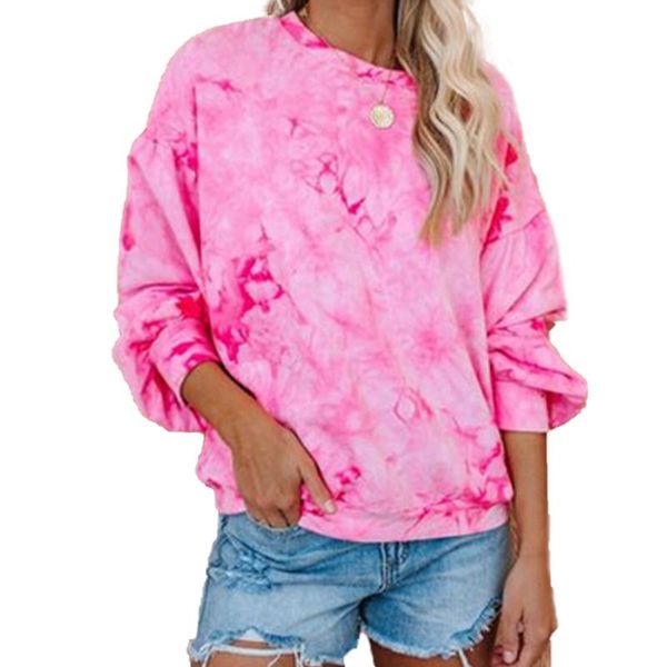 women's t-shirt women tie-dye color gradient puff sleeve round neck long-sleeved summer o sweatshirt, White
women's t-shirt women tie-dye color gradient puff sleeve round neck long-sleeved summer o sweatshirt, White