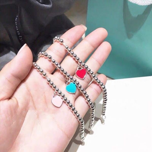 bangles bracelet t family love round bead 925 sterling silver plated 18k gold heart-shaped red pink blue hand jewelry, Black
bangles bracelet t family love round bead 925 sterling silver plated 18k gold heart-shaped red pink blue hand jewelry, Black