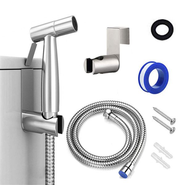 stainless steel handheld toilet spray gun shower head nickel brushed toilet bidet spray head set
stainless steel handheld toilet spray gun shower head nickel brushed toilet bidet spray head set