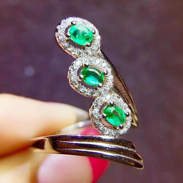 cluster rings natural real green emerald ring per jewelry 3*4mm 0.25ct*3pcs gemstone 925 sterling silver fine handmade j210735, Golden;silver
cluster rings natural real green emerald ring per jewelry 3*4mm 0.25ct*3pcs gemstone 925 sterling silver fine handmade j210735, Golden;silver