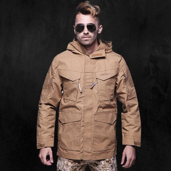 men's jackets sand brown khaki hooded jacket coat windbreaker zipper summer waterproof m65 tactical hiking camping trekking male, Black;brown
men's jackets sand brown khaki hooded jacket coat windbreaker zipper summer waterproof m65 tactical hiking camping trekking male, Black;brown