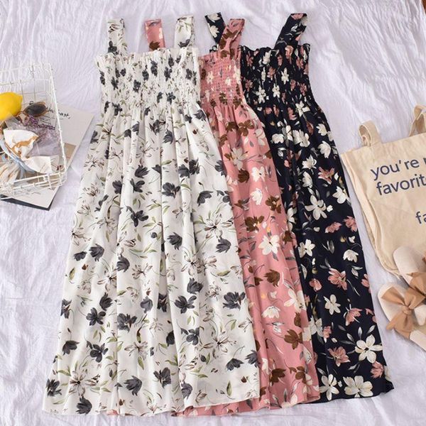 summer women bohemian dress floral printed vintage maxi sleeveless strap high waist casual loose sweet dresses, Black;gray
summer women bohemian dress floral printed vintage maxi sleeveless strap high waist casual loose sweet dresses, Black;gray