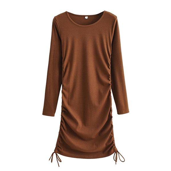 casual dresses 2021 fashion women long sleeve drawstring solid color all-match slim high waist dress knit mini autumn spring outfit, Black;gray
casual dresses 2021 fashion women long sleeve drawstring solid color all-match slim high waist dress knit mini autumn spring outfit, Black;gray