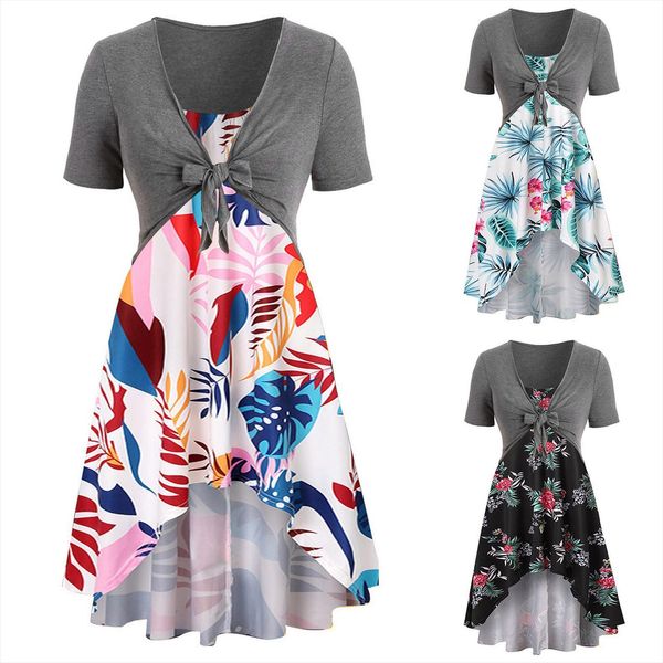 summer short sleeve bowknot womens dresses bandage floral print loose female beach boho yellow dress set r5, Black;gray
summer short sleeve bowknot womens dresses bandage floral print loose female beach boho yellow dress set r5, Black;gray