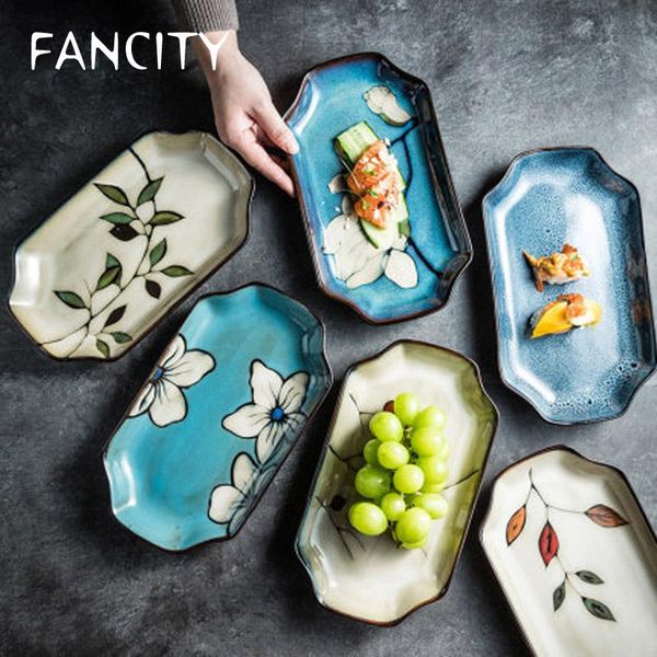 fancitycreative hand-painted ceramic tableware long plate dumpling salad sushi household dish rectangular dishes & plates
fancitycreative hand-painted ceramic tableware long plate dumpling salad sushi household dish rectangular dishes & plates