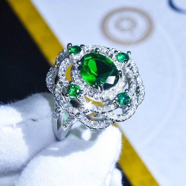 cluster rings fashion 925 silver emerald open ring engagement wedding gift jewelry wholesale, Golden;silver
cluster rings fashion 925 silver emerald open ring engagement wedding gift jewelry wholesale, Golden;silver