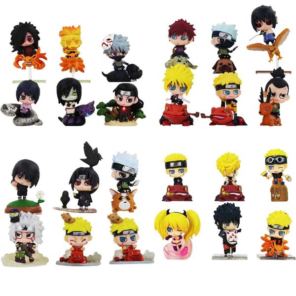6pcs/lot naruto shippuden sasuke kakashi uchiha itachi jiraiya orochimaru figures mini pvc action figure toys anime model dolls
6pcs/lot naruto shippuden sasuke kakashi uchiha itachi jiraiya orochimaru figures mini pvc action figure toys anime model dolls