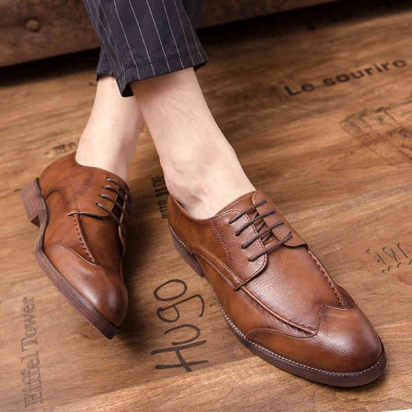dress shoes men's leather formal lace up oxfords fashion footwears for men wedding comfort spring autumn breathable flats b6x4, Black
dress shoes men's leather formal lace up oxfords fashion footwears for men wedding comfort spring autumn breathable flats b6x4, Black