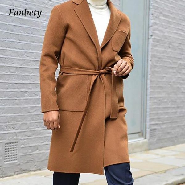 men's wool & blends fashion solid woolen midi long jackets men 2021 autumn casual turn-down collar coat winter warm belt sleeve outerwe, Black
men's wool & blends fashion solid woolen midi long jackets men 2021 autumn casual turn-down collar coat winter warm belt sleeve outerwe, Black