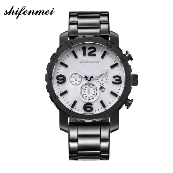 wristwatches shifenmei est mens watches watch men waterproof stainless steel arab men's male clock relojes, Slivery;brown
wristwatches shifenmei est mens watches watch men waterproof stainless steel arab men's male clock relojes, Slivery;brown