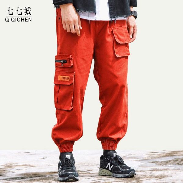 men harem pants joggers hip hop casual side zipper pockets sweatpants streetwear harajuku fashion trousers cargo male men's, Black
men harem pants joggers hip hop casual side zipper pockets sweatpants streetwear harajuku fashion trousers cargo male men's, Black
