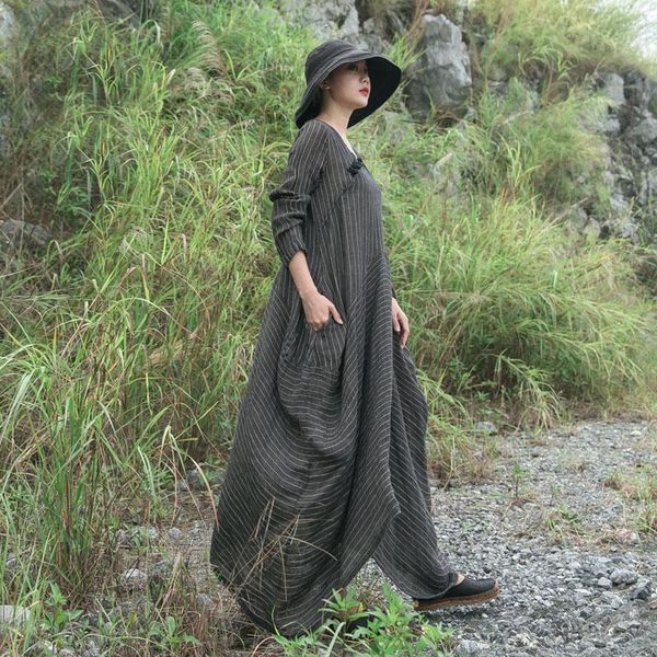 casual dresses fairynatural ladies striped irregular ramie dress gray 2021 spring autumn long sleeve linen clothes, Black;gray
casual dresses fairynatural ladies striped irregular ramie dress gray 2021 spring autumn long sleeve linen clothes, Black;gray